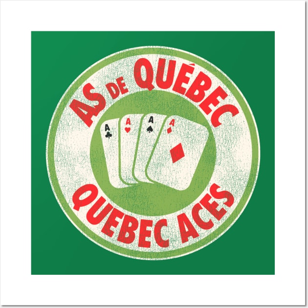 Defunct As De Quebec Aces Hockey Team Wall Art by Defunctland